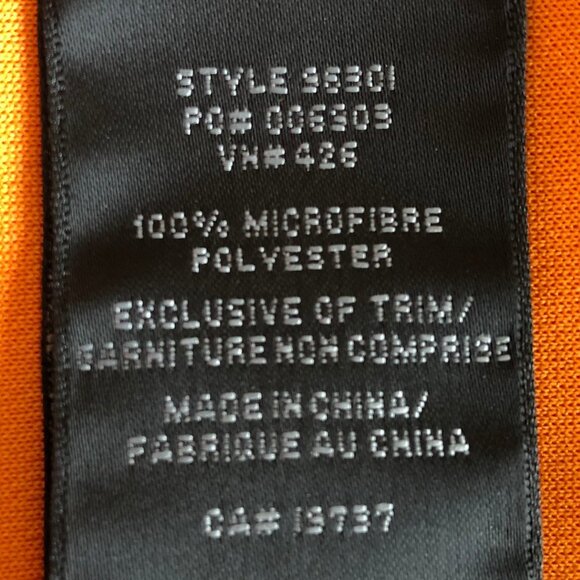 ONTOUR 300 Series WEB Tech SS 2 Button Polyester Polo Golf Shirt Orange Sz M NWT - Picture 11 of 15